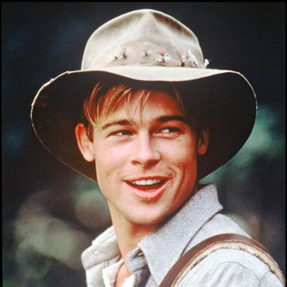 Brad Pitt dans Et au milieu coule une rivière en 1992.