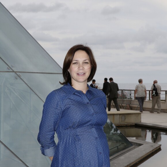 Nathalie Péchalat enceinte lors du Sportel au Grimaldi Forum de Monaco le 12 octobre, 2015 © J.C. Vinaj