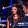 Sophie Vouzelaud et Maxime Dereymez dans Danse avec les stars 6, sur TF1, le samedi 31 octobre 2015