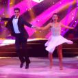 Priscilla Betti et Christophe Licata dans Danse avec les stars 6, sur TF1, le samedi 31 octobre 2015