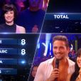 Olivier Dion et Candice Pascal dans Danse avec les stars 6, sur TF1, samedi 31 octobre 2015