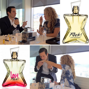 Shakira assure la promotion de son nouveau parfum Love Rock ! By Shakira / photo postée sur Instagram.