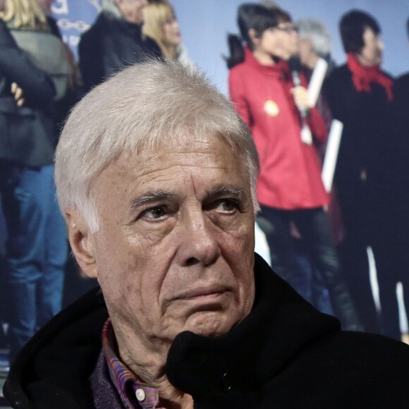 Guy Bedos - Rassemblement place de la République à Paris pour la 8ème Journée mondiale pour le droit de mourir dans la dignité, le 2 novembre 2015.