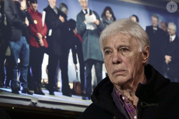 Guy Bedos - Rassemblement place de la République à Paris pour la 8ème Journée mondiale pour le droit de mourir dans la dignité, le 2 novembre 2015.