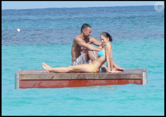 Exclusif - Derek Jeter et Minka Kelly en vacances à Saint-Barthélemy en novembre 2009