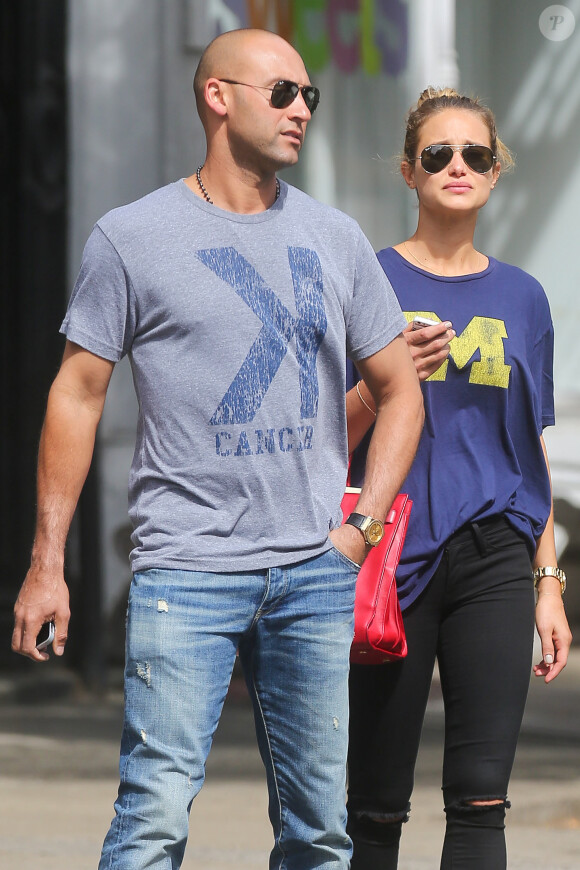 Derek Jeter et Hannah Davis à New York en septembre 2014