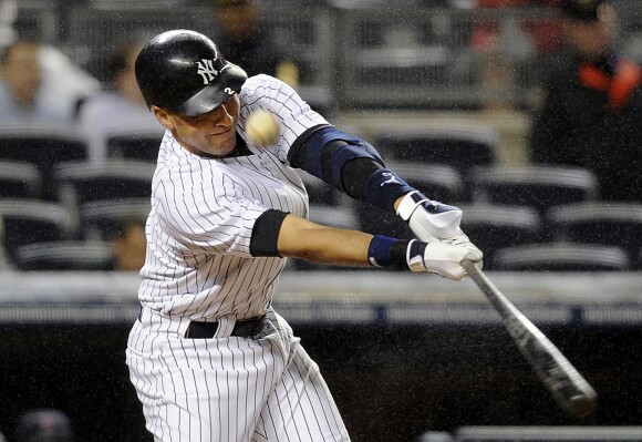 Derek Jeter sous les couleurs des New York Yankees en 2010.