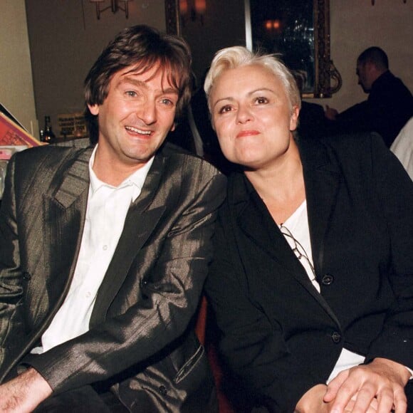 Pierre Palmade et Muriel Robin à Paris en 1998