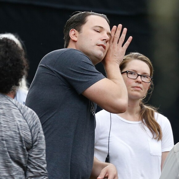 Ben Affleck sur le tournage de "Live by night" à Brunswick le 4 novembre 2015.