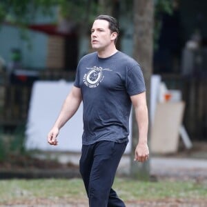 Ben Affleck sur le tournage de "Live by night" à Brunswick le 4 novembre 2015.