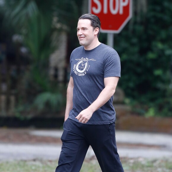 Ben Affleck sur le tournage de "Live by night" à Brunswick le 4 novembre 2015.