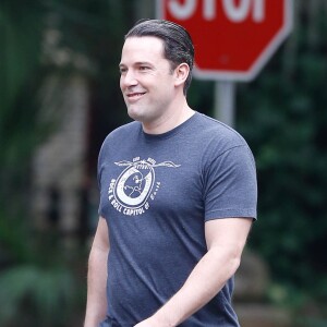 Ben Affleck sur le tournage de "Live by night" à Brunswick le 4 novembre 2015.