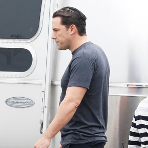 Ben Affleck en marge du tournage de "Live by Night" à Brunswick le 4 novembre 2015.