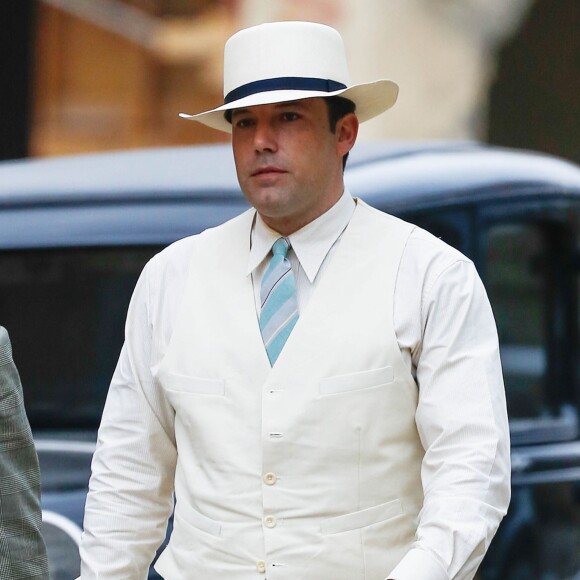 Ben Affleck sur le tournage de "Live by Night" à Brunswick le 3 novembre 2015.