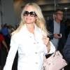 Pamela Anderson, à l'aéroport LAX de Los Angeles le 14 septembre 2015