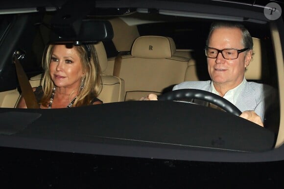 Kathy et Rick Hilton (parents de Paris et Nicky Hilton) arrivent à la soirée d'anniversaire de Kris Jenner à Los Angeles. Le 6 novembre 2015.