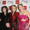 Lorri L. Jean, Lily Tomlin, Jane Fonda, et Miley Cyrus lors du 46e gala d'anniversaire du Centre LGBT de Los Angeles, à Century City, le 7 novembre 2015.