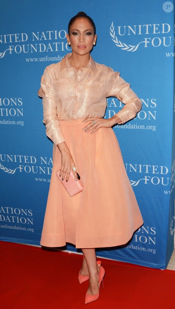 Casper Smart et Jennifer Lopez à la soirée " UN Foundation's " au restaurant Four Seasons à New York Le 25 Septembre 2015