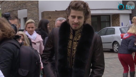 Peter Sagan le jour de son mariage, le 11 novembre 2015 en Slovaquie