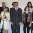  Letizia et Felipe VI d'Espagne décernaient le 12 novembre 2015, lors d'une cérémonie à la Ciudad BBVA à Madrid, les accréditations attribuées aux nouveaux ambassadeurs de la Marque Espagne, pour la 6e édition de cette initiative biennale récompensant des personnes physiques ou morales pour leur engagement au service du rayonnement de l'Espagne. 