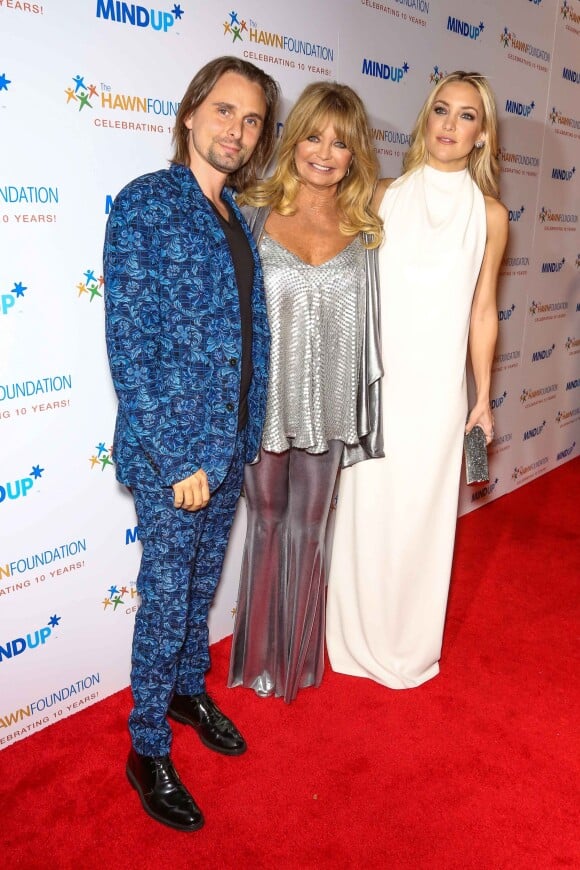 Matthew Bellamy, Goldie Hawn et Kate Hudson à la soirée "Love In For Kids" à Los Angeles, le 21 novembre 2014