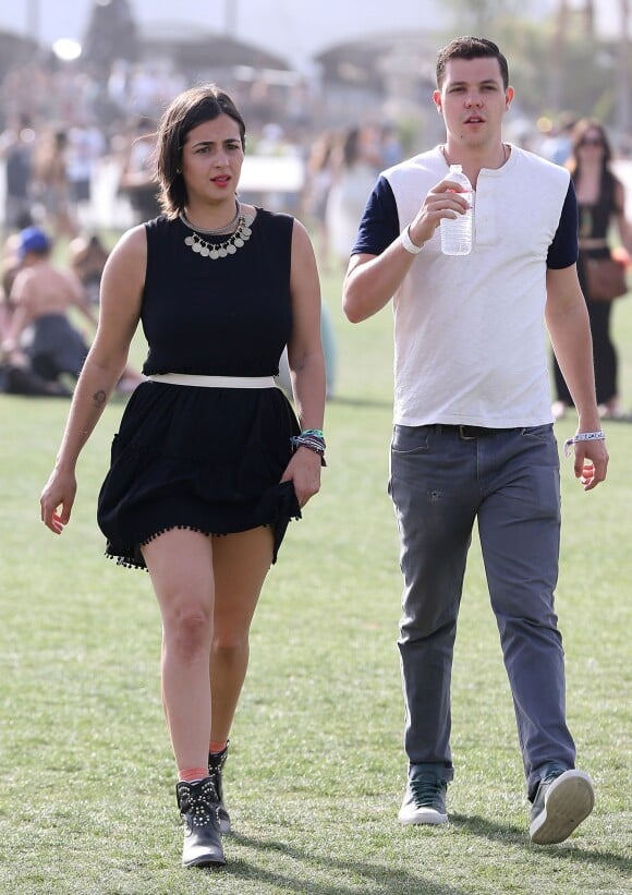 Alanna Masterson et guest - People lors 2ème jour du festival de Coachella, le 12 avril 2014.