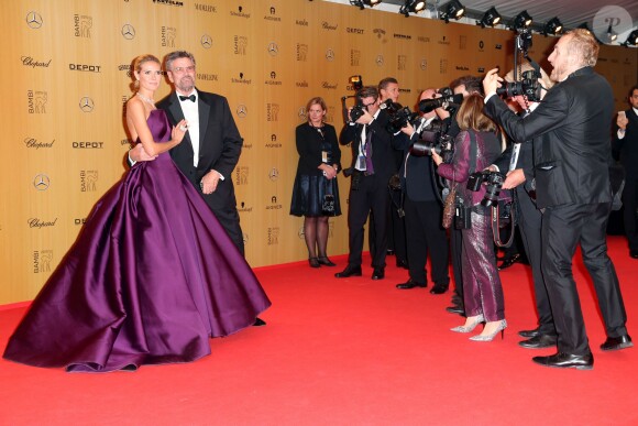 Heidi Klum et son père Günther Klum - Cérémonie des "Bambi Awards" à Berlin, le 12 novembre 2015.