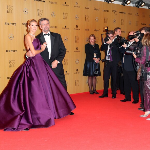Heidi Klum et son père Günther Klum - Cérémonie des "Bambi Awards" à Berlin, le 12 novembre 2015.