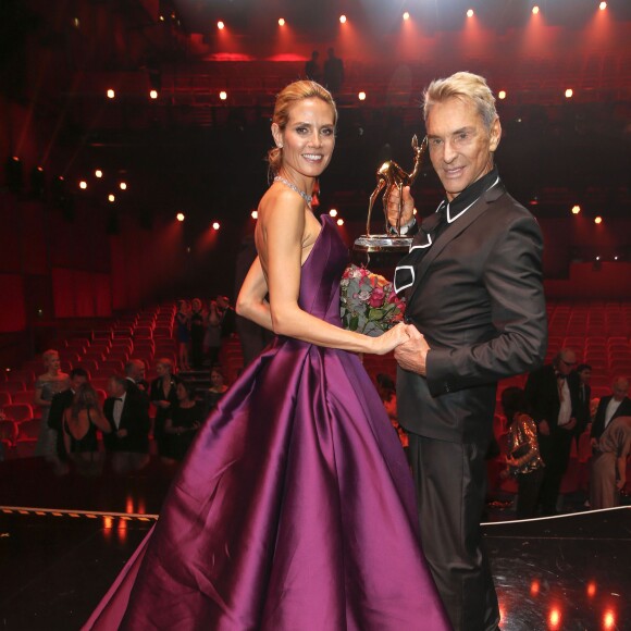 Heidi Klum, Wolfgang Joop - Scène - Cérémonie des "Bambi Awards" à Berlin, le 12 novembre 2015.