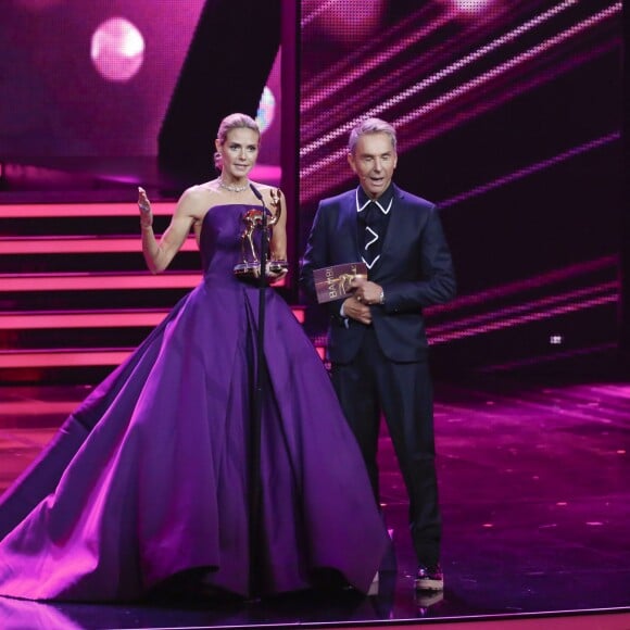 Heidi Klum, Wolfgang Joop - Scène - Cérémonie des "Bambi Awards" à Berlin, le 12 novembre 2015.