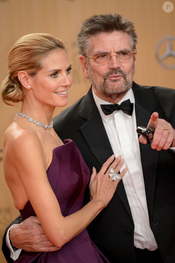 Heidi Klum et son père Günther Klum - Cérémonie des "Bambi Awards" à Berlin, le 12 novembre 2015.