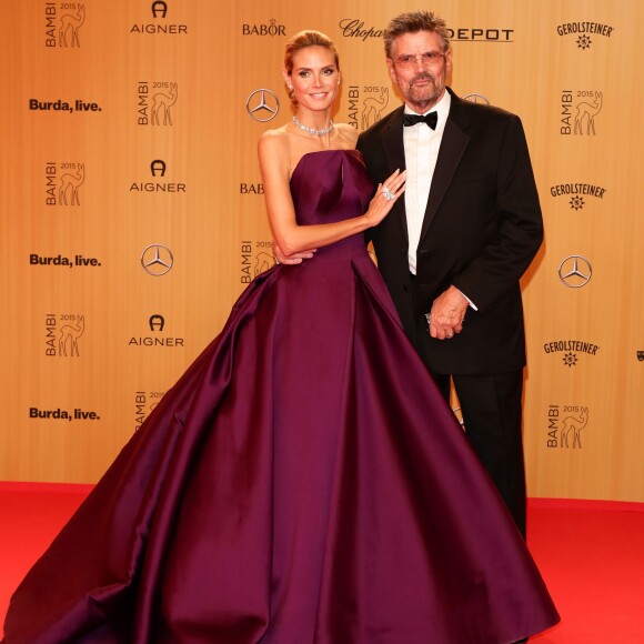 Heidi Klum et son père Günther Klum - Cérémonie des "Bambi Awards" à Berlin, le 12 novembre 2015.
