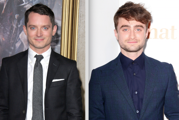 Elijah Wood le 9 décembre 2014 à Hollywood et Daniel Radcliffe le 4 août 2014 à New York