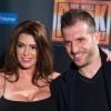 Rafael van der Vaart et sa compagne Sabia Boulahrouz à la première de la comédie musicale sur Queen 'We Will Rock You' à Hambourg le 16 mars 2015.