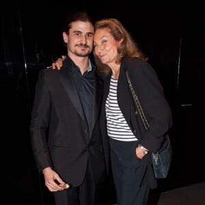 Sachka Lelouch et sa tante Martine Lelouch lors de la 7e cérémonie de l'Excellence Francaise à la Philharmonie de Paris, le 17 novembre 2015.