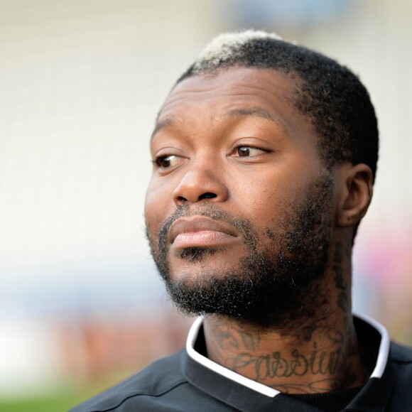 Djibril Cissé lors des Journées Nationales de l'arbitrage au stade Jean Bouin à Paris, le 21 octobre 2015