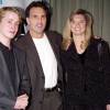 Doug Flutie avec son épouse et Macaulay Culkin à New York le 28 février 2003.