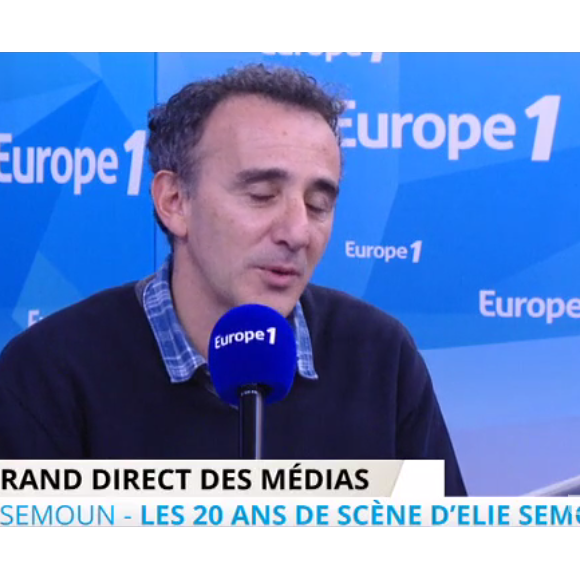 Elie Semoun, invité sur Europe 1, le vendredi 20 novembre 2015.