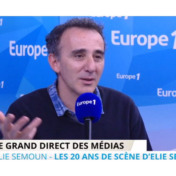 Elie Semoun, invité sur Europe 1, le vendredi 20 novembre 2015.
