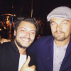 Kev Adams et Leonardo DiCaprio, à Los Angeles, en novembre 2015.