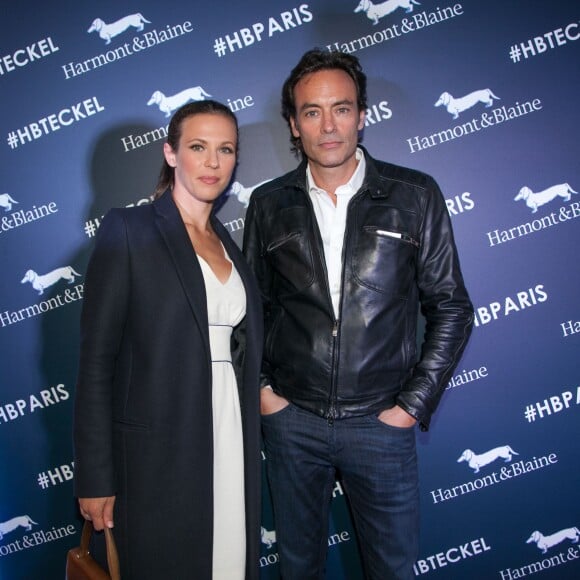 Exclusif - Anthony Delon, Lorie Pester - Inauguration de la boutique Harmont & Blaine à Paris, ce mardi 13 octobre. La marque italienne Harmont & Blaine a inauguré sa première boutique française à Paris, située au 35 boulevard des Capucines.