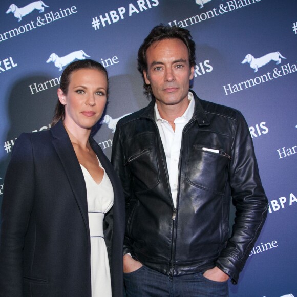 Exclusif - Anthony Delon, Lorie Pester - Inauguration de la boutique Harmont & Blaine à Paris, ce mardi 13 octobre. La marque italienne Harmont & Blaine a inauguré sa première boutique française à Paris, située au 35 boulevard des Capucines.