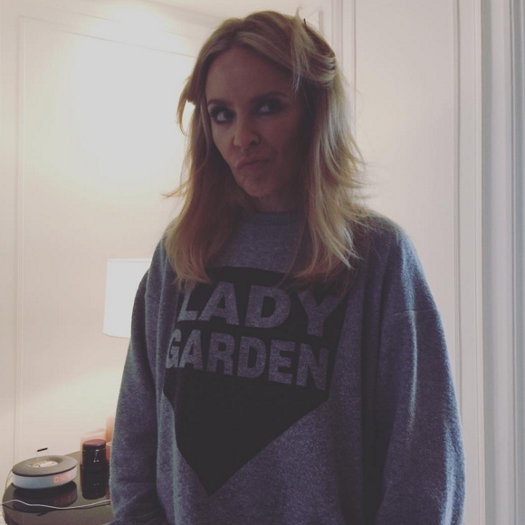 Kylie Minogue un dimanche de novembre, photo postée sur le compte Instagram de son compagnon, Joshua Sasse. Novembre 2015.