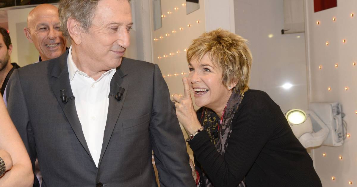 Michel La Rosa Et Véronique Jannot Michel Drucker et Véronique Jannot - Enregistrement de l'émission