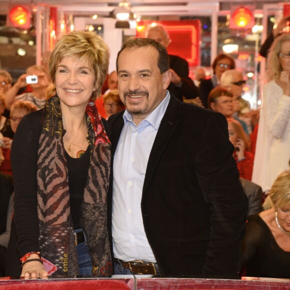 Véronique Jannot et Mehdi El Glaoui - Enregistrement de l'émission "Vivement Dimanche" à Paris le 25 Novembre 2015 et qui sera diffusée le 29 Novembre 2015.