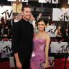 Pierson Fode et sa petite-amie Victoria Justice lors de la soirée des MTV Movie Awards 2014 à Los Angeles, le 13 Avril 2014.
