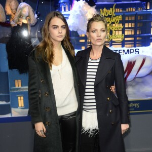 Cara Delevingne et Kate Moss à Paris, le 6 novembre 2014.