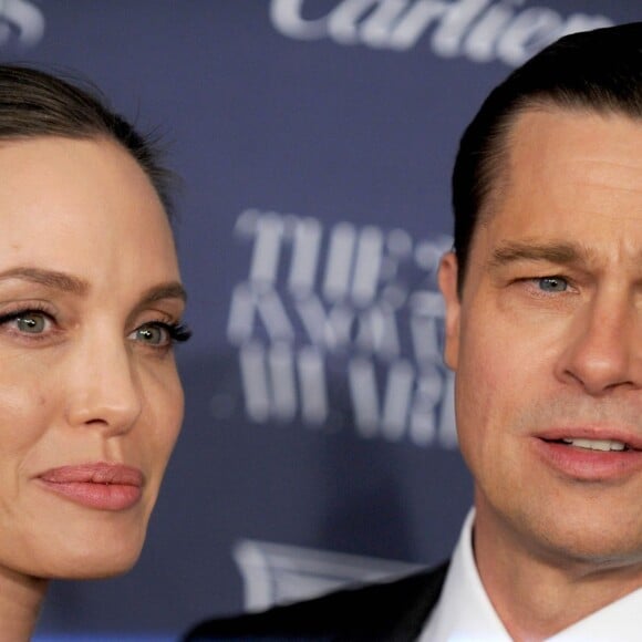 Angelina Jolie et Brad Pitt - People aux WSJ magazine Innovator Awards à New York le 4 novembre 2015.