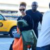 Rihanna prend un vol à l'aéroport de New York, le 14 septembre 2015
