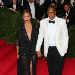 Jay-Z et sa femme Beyonce Knowles - Soirée du Met Ball / Costume Institute Gala 2014: "Charles James: Beyond Fashion" à New York le 5 mai 2014.